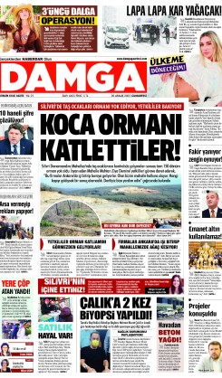 DAMGA 20 Aralık Cumartesi Sayfaları