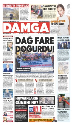 DAMGA 25 Aralık Perşembe Sayfaları