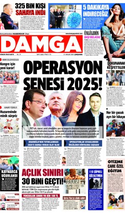 DAMGA 31 Aralık Çarşamba Sayfaları
