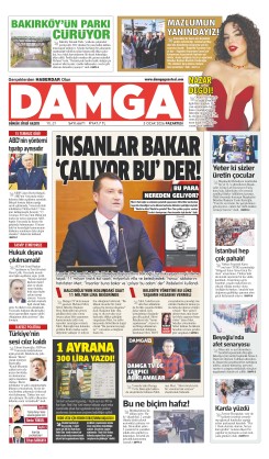 DAMGA 5 Ocak Pazartesi Sayfaları