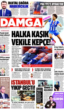 DAMGA 9 Ocak Cuma Sayfaları