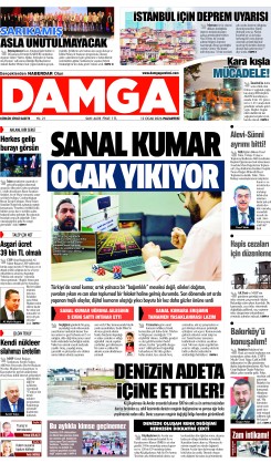 DAMGA 12 Ocak Pazartesi Sayfaları