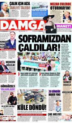 DAMGA 15 Ocak Perşembe Sayfaları