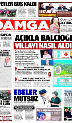 DAMGA 20 Ocak Salı Sayfaları