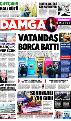 DAMGA 21 Ocak Çarşamba Sayfaları