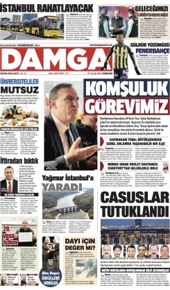 DAMGA 29 Ocak Perşembe Sayfaları
