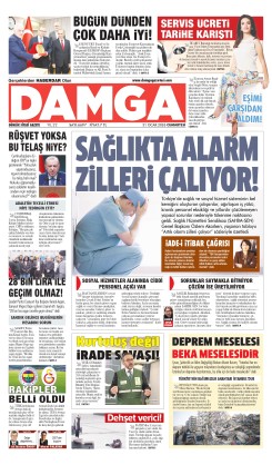 DAMGA 31 Ocak Cumartesi Sayfaları