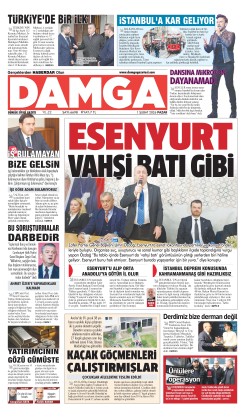 DAMGA 1 Şubat Pazar Sayfaları