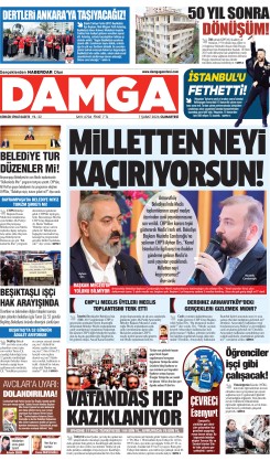 DAMGA 7 Şubat Cumartesi Sayfaları