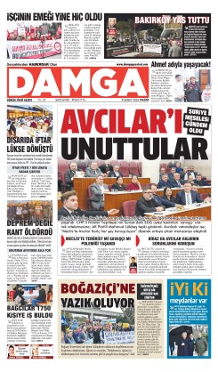 DAMGA 8 Şubat Pazar Sayfaları