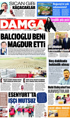 DAMGA 17 Şubat Salı Sayfaları