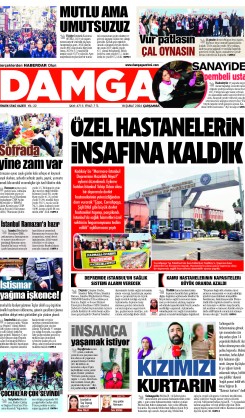 DAMGA 18 Şubat Çarşamba Sayfaları