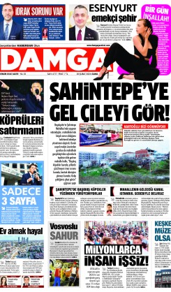 DAMGA 20 Şubat Cuma Sayfaları