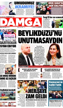 DAMGA 21 Şubat Cumartesi Sayfaları