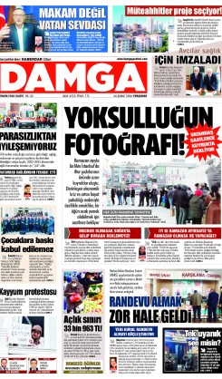 DAMGA 26 Şubat Perşembe Sayfaları
