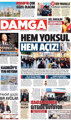 DAMGA 28 Şubat Cumartesi Sayfaları