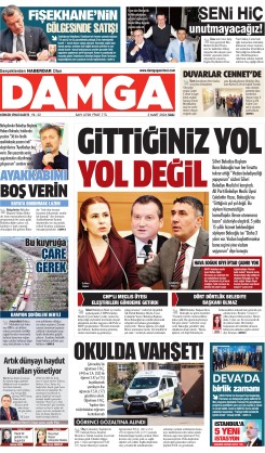 DAMGA 3 Mart Salı Sayfaları