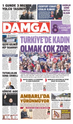 DAMGA 8 Mart Pazar Sayfaları