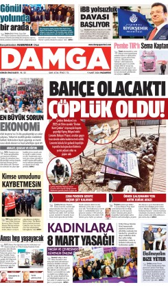 DAMGA 9 Mart Pazartesi Sayfaları