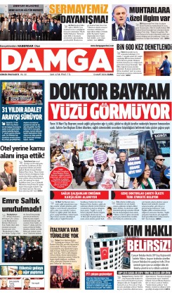 DAMGA 13 Mart Cuma Sayfaları