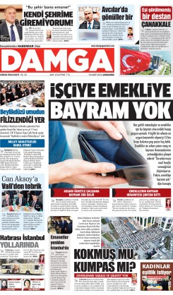 DAMGA 18 Mart Çarşamba Sayfaları
