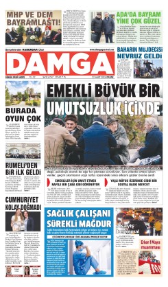DAMGA 22 Mart Pazar Sayfaları