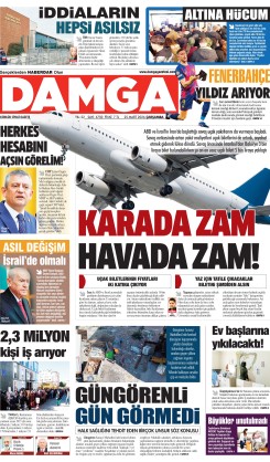 DAMGA 25 Mart Çarşamba Sayfaları