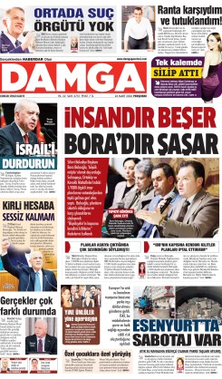 DAMGA 26 Mart Perşembe Sayfaları