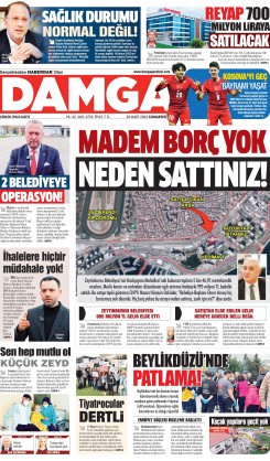 DAMGA 28 Mart Cumartesi Sayfaları
