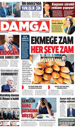 DAMGA 2 Nisan Perşembe Sayfaları