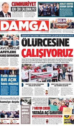 DAMGA 3 Nisan Cuma Sayfaları