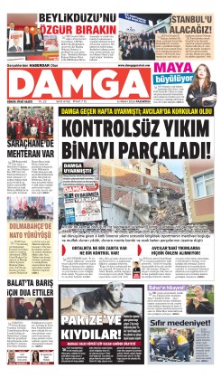 DAMGA 6 Nisan Pazartesi Sayfaları