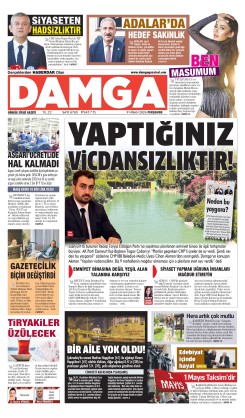 DAMGA 9 Nisan Perşembe Sayfaları