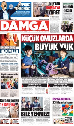 DAMGA 22 Nisan Çarşamba Sayfaları