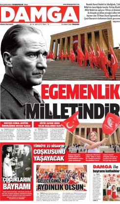 DAMGA 23 Nisan Perşembe Sayfaları