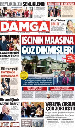 DAMGA 25 Nisan Cumartesi Sayfaları