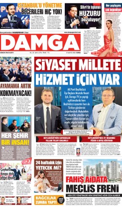 DAMGA 8 Mayıs Cuma Sayfaları