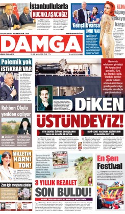 DAMGA 12 Mayıs Salı Sayfaları