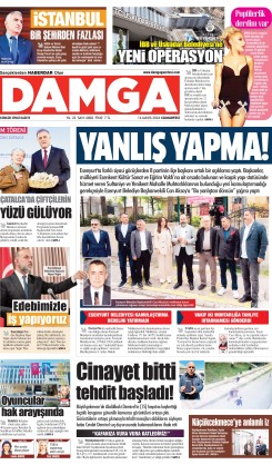 DAMGA 16 Mayıs Cumartesi Sayfaları