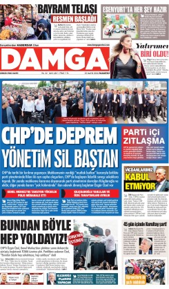 DAMGA 25 Mayıs Pazartesi Sayfaları