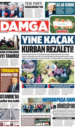 DAMGA 28 Mayıs Perşembe Sayfaları