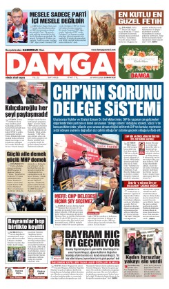 DAMGA 30 Mayıs Cumartesi Sayfaları