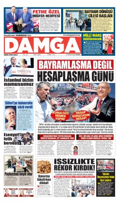 DAMGA 31 Mayıs Pazar Sayfaları