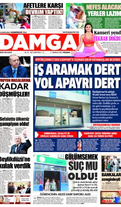 DAMGA 11 Haziran Perşembe Sayfaları