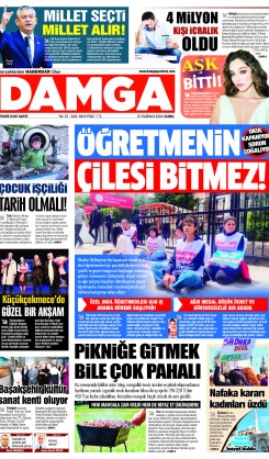 DAMGA 12 Haziran Cuma Sayfaları