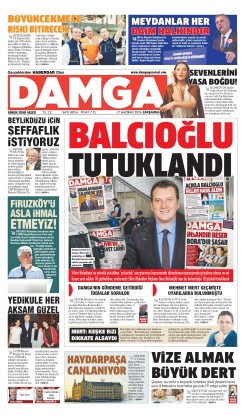 DAMGA 17 Haziran Çarşamba Sayfaları