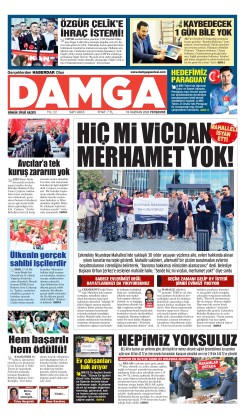 DAMGA 18 Haziran Perşembe Sayfaları
