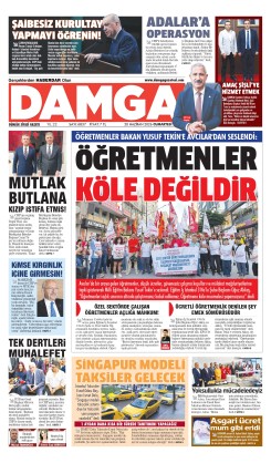 DAMGA 20 Haziran Cumartesi Sayfaları