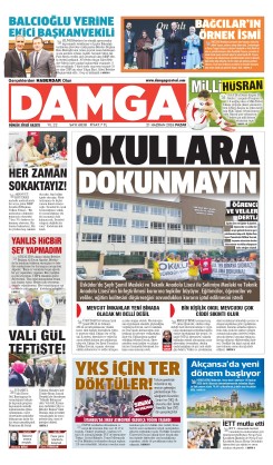 DAMGA 21 Haziran Pazar Sayfaları