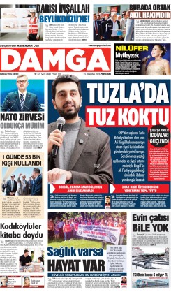 DAMGA 25 Haziran Perşembe Sayfaları